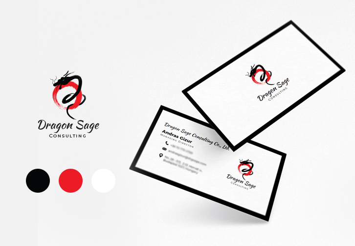 Dragon Sage logo tervezés