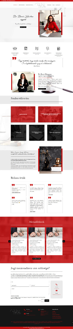 Dr Bacsó Krisztina ügyvéd webdesign weboldal készítés
