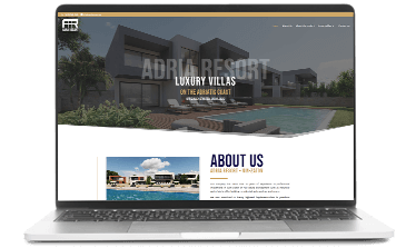Adria Resort Luxus Villák Adriai tengerpart webdesign weboldal készítés, web fejlesztés, weboldal fejlesztés