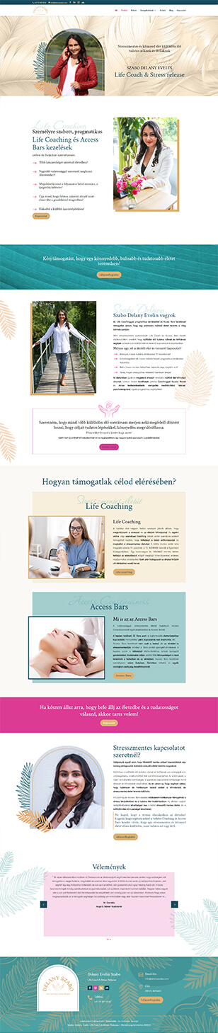 Life Coach, Access bar, weboldal készítés, weboldal fejlesztés, webdesign, Szabo Delany Evelin